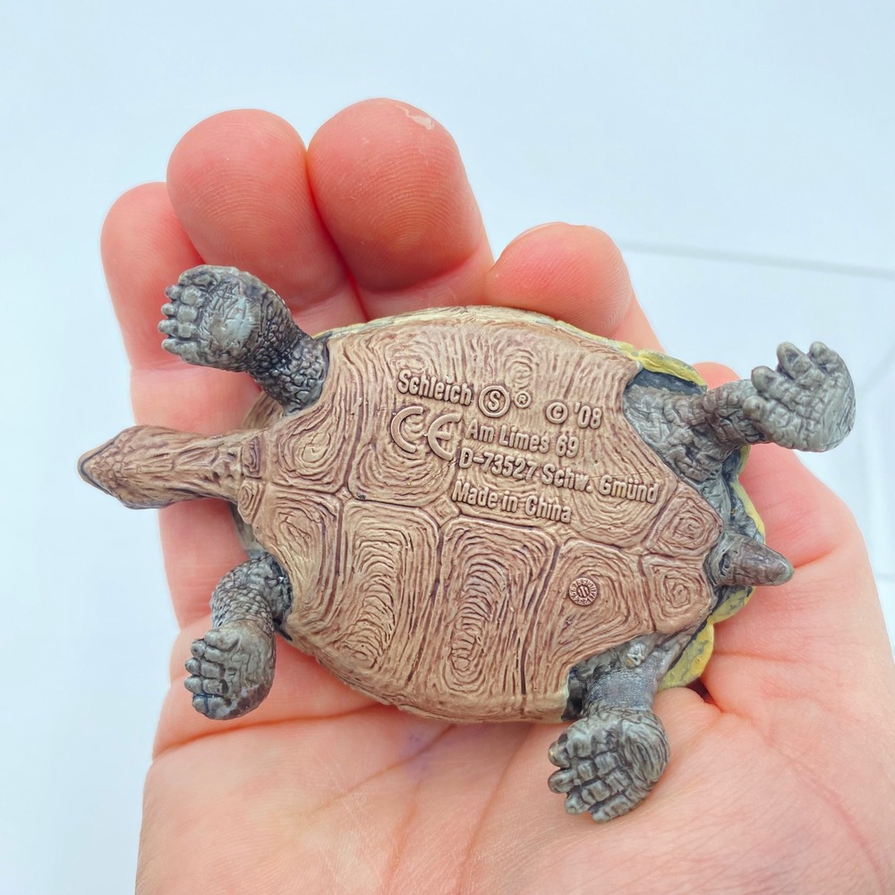 Schleich Tortoise Turtle Toy Animal Figure 2008 Reptile Woodland Desert Play - Picture 5 of 6